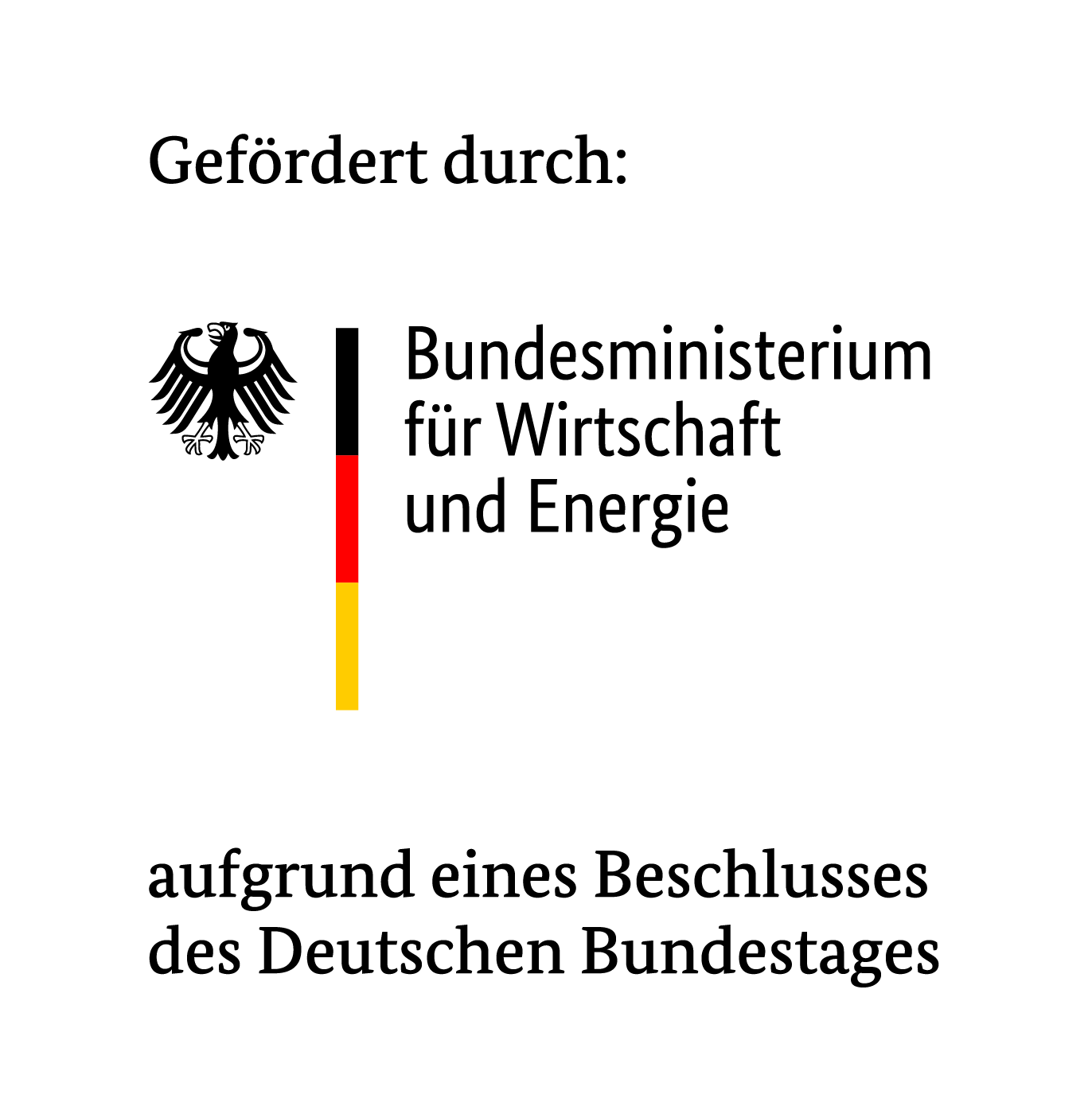 Förderlogo Bundesministerium für Wirtschaft und Energie